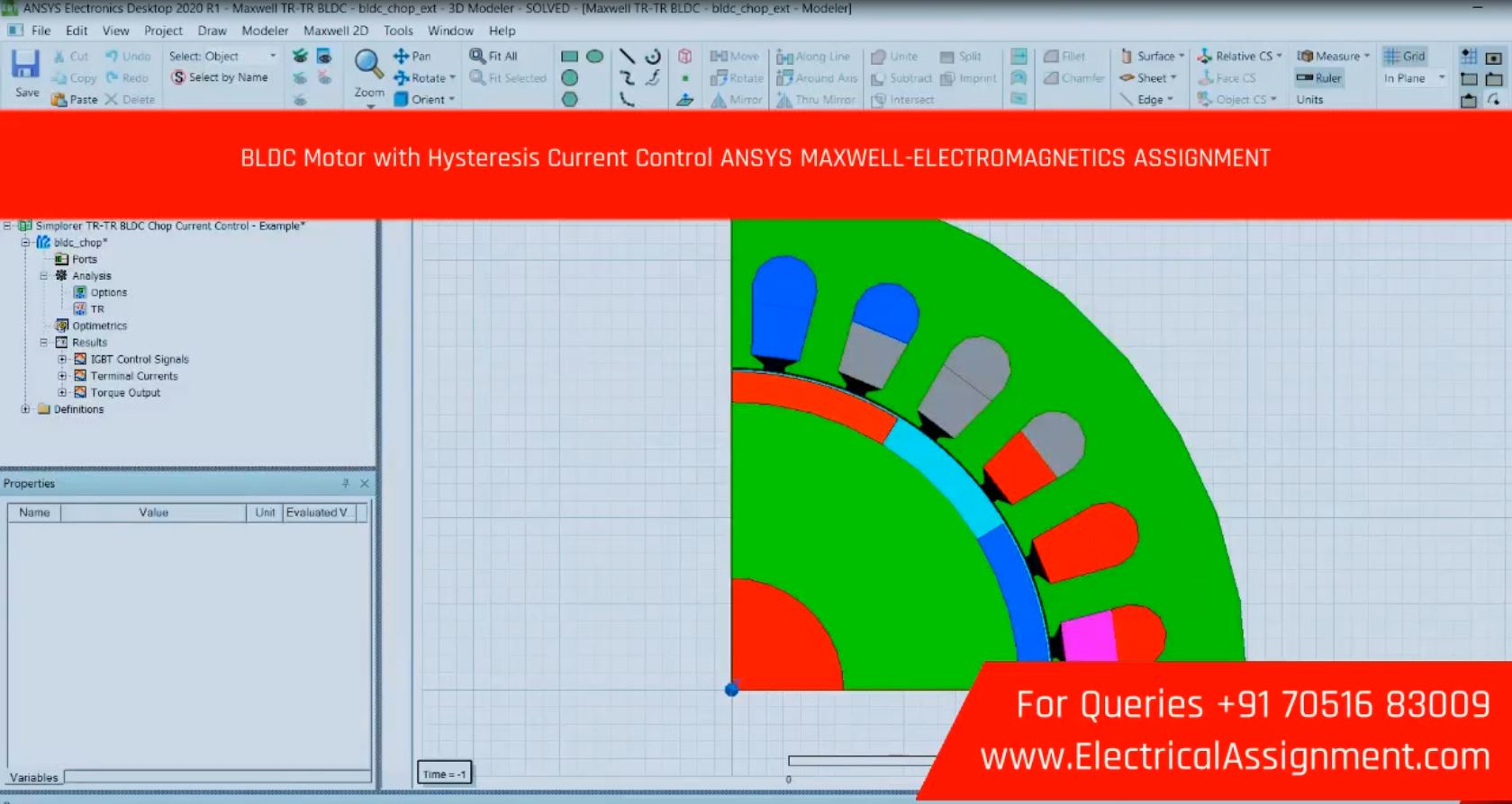 ANSYS Maxwell PMSM Motor Torque Ripple Analysis screenshot 7